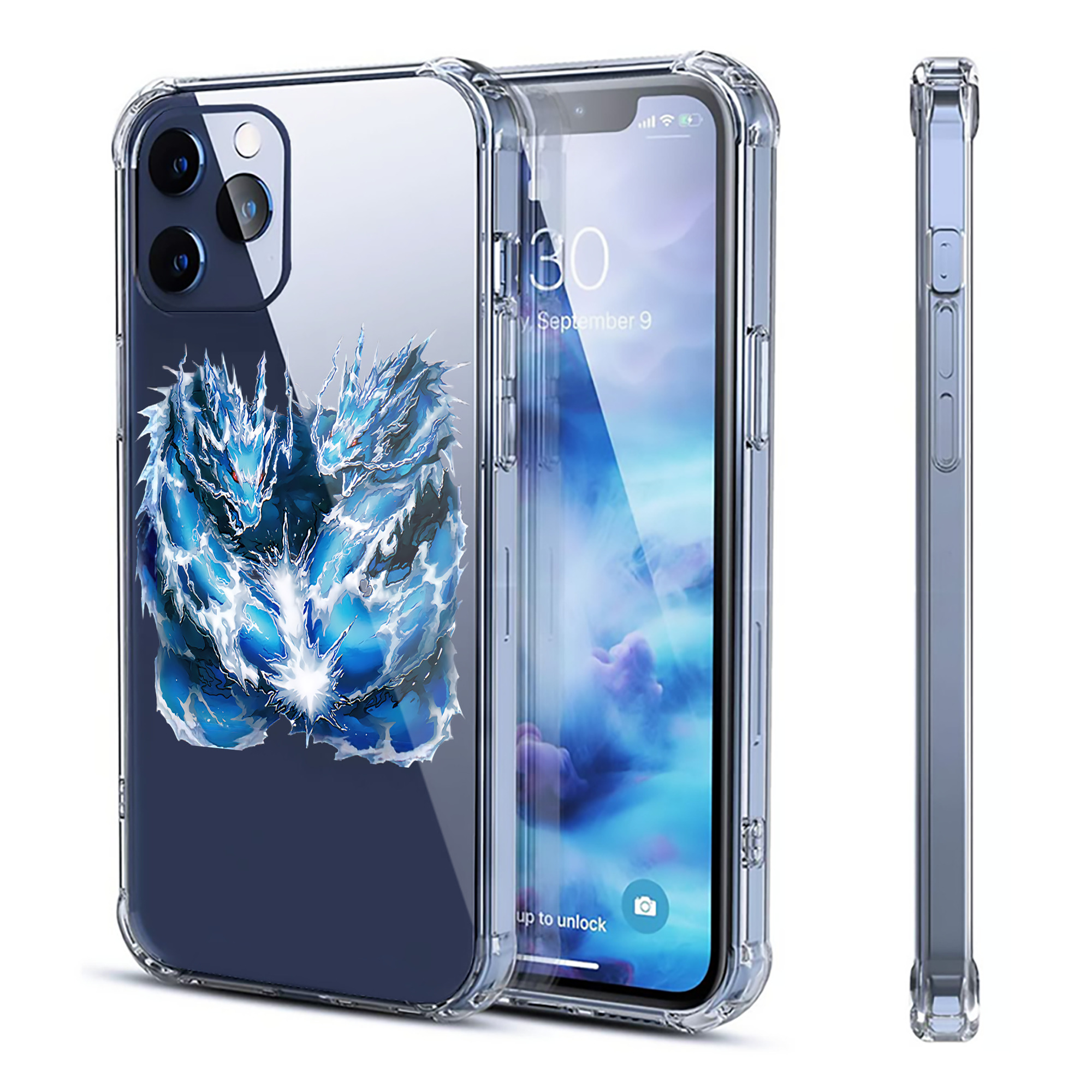 （画像用） 遊☆戯☆王 Yu-Gi-Oh! 【iPhone 12シリーズ対応】透明スマホケース（クリアソフトケース）